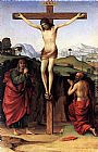 Crucifixion with Sts John and Jerome by Francesco Francia